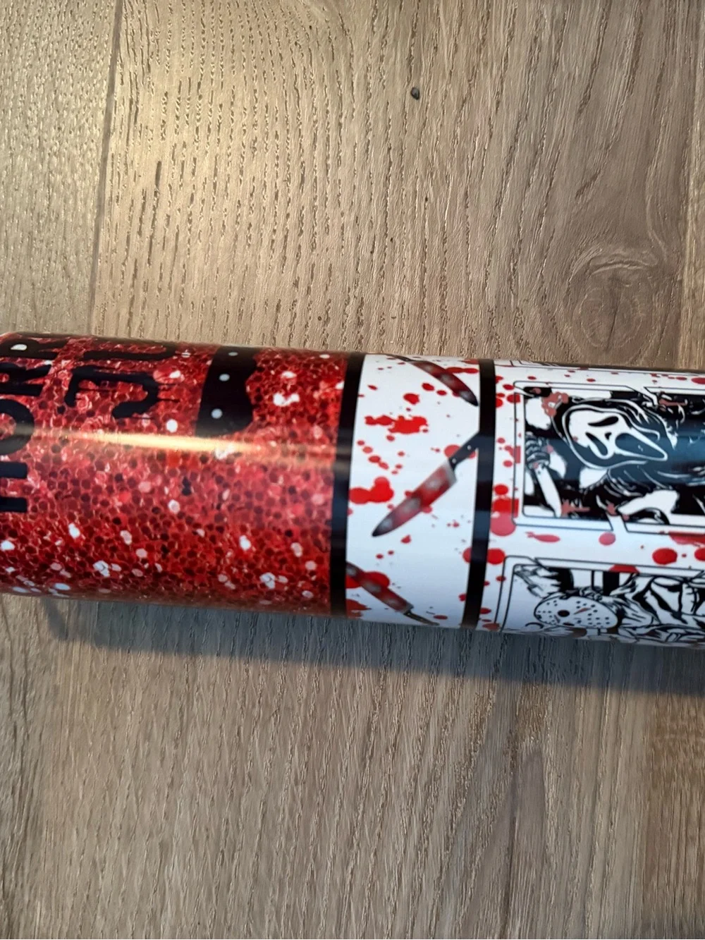 Red Glitter Horror Party Popper - Home Party Supplies